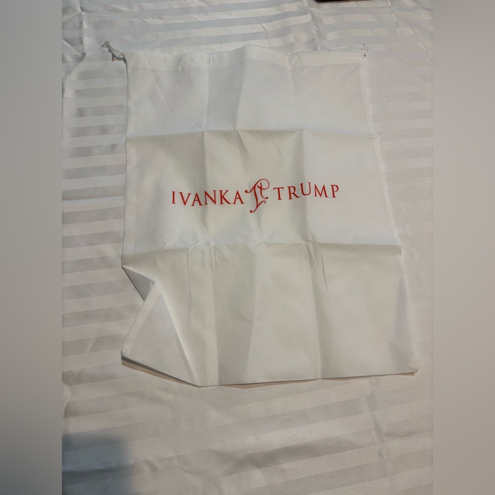 Ivanka Trump Transparent White Dust Bag With Drawstring (Good Condition)